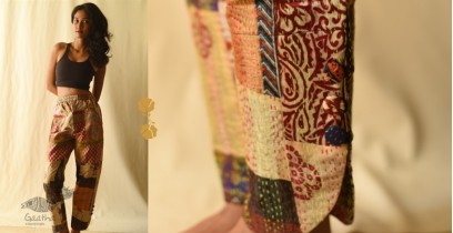 Vintage Silk Kantha Stitched Pant
