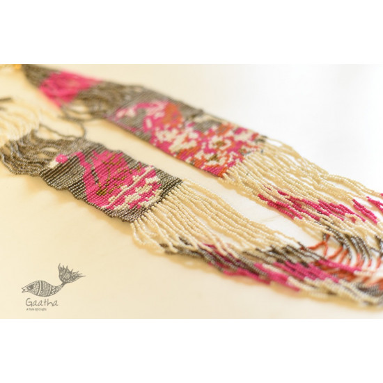 buy online Handcrafted Jewelry - Layered Bead Necklace with Swan Motif Braided