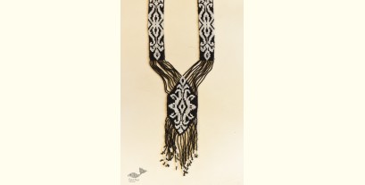 Handmade Bead Necklace - Black & White