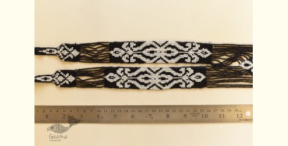 Handmade Bead Necklace - Black & White