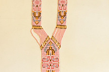 Handcrafted Bead Necklace in Baby Pink Color