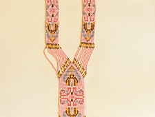 Handcrafted Bead Necklace in Baby Pink Color