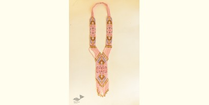 Handcrafted Bead Necklace in Baby Pink Color