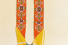 Handcrafted Jewelry - Bead Necklace in Orange Color