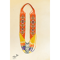 Handcrafted Jewelry - Bead Necklace in Orange Color