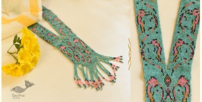 Handmade Bead Necklace - Sky Blue