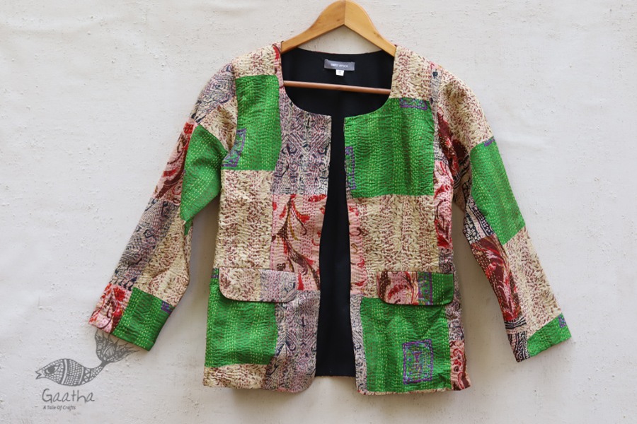 Buy Kantha Embroidery Silk Jackets Online