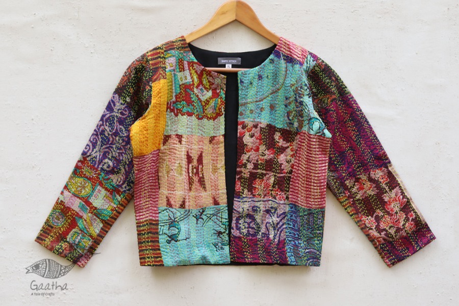 Buy Kantha Embroidery Silk Jackets Online