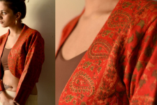 Love in Fall ~ Handloom Woolen Jamavar Crop Jacket