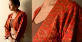 Love in Fall ~ Handloom Woolen Jamavar Crop Jacket