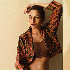 Love in Fall ~ Handwoven - Wool Crop Jacket