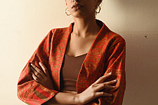 Love in Fall ~ Handloom Woolen Jamavar Crop Jacket