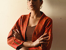 Love in Fall ~ Handloom Woolen Jamavar Crop Jacket