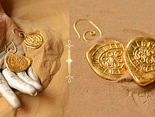 Ottone ✡ Earring ✡ Fossil Dangler - 1 ✡ 8