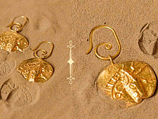 Ottone ✡ Earring ✡ Fossil Dangler - 2 ✡ 9