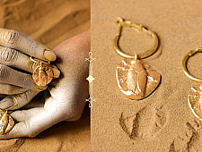 Ottone ✡ Earring ✡ Fossil Hoops - 1 ✡ 14