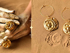 Ottone ✡ Earring ✡ Fossil Hoops - 2 ✡ 15