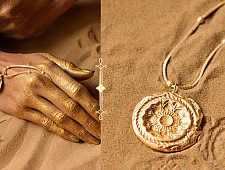 Ottone ✡ Necklace ✡ Fossil Pendent L - 1 ✡ 41