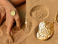 Ottone ✡ Necklace ✡ Fossil Pendent S - 2 ✡ 31