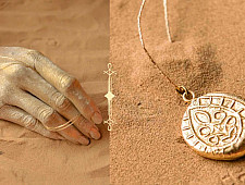 Ottone ✡ Necklace ✡ Fossil Pendent S - 5 ✡ 34