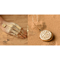Ottone ✡ Necklace ✡ Fossil Pendent S - 5 ✡ 34
