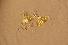 Ottone ✡ Earring ✡ Fossil Dangler - 5 ✡ 12
