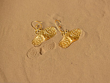 Ottone ✡ Earring ✡ Fossil Dangler - 5 ✡ 12