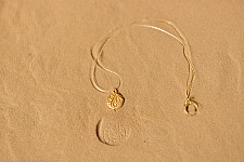 Ottone ✡ Necklace ✡ Fossil Pendent S - 6 ✡ 35