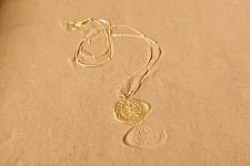 Ottone ✡ Necklace ✡ Fossil Pendent L - 2 ✡ 42