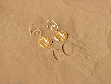 Ottone ✡ Earring ✡ Fossil Dangler - 2 ✡ 9