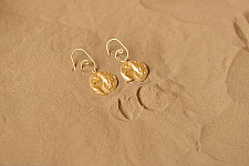 Ottone ✡ Earring ✡ Fossil Dangler - 1 ✡ 8
