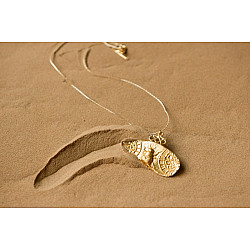Ottone ✡ Necklace ✡ Fossil Pendent S - 3 ✡ 32