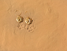 Ottone ✡ Earring ✡ Fossil Hoops - 2 ✡ 15