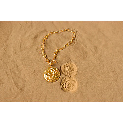 Ottone ✡ Necklace ✡ Fossil  Pendent  M - 1 ✡ 37