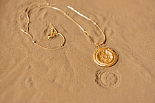 Ottone ✡ Necklace ✡ Fossil Pendent L - 1 ✡ 41
