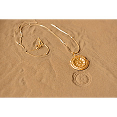 Ottone ✡ Necklace ✡ Fossil Pendent L - 1 ✡ 41