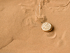 Ottone ✡ Necklace ✡ Fossil Pendent S - 5 ✡ 34