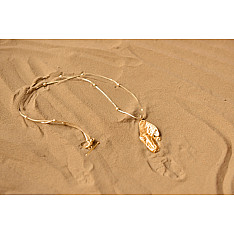 Ottone ✡ Necklace ✡ Fossil  Pendent  M - 4 ✡ 40