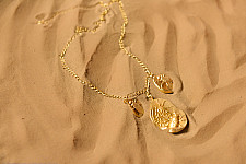 Ottone ✡ Necklace ✡ Fossil Charm - 1 ✡ 44