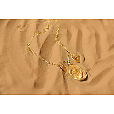 Ottone ✡ Necklace ✡ Fossil Charm - 1 ✡ 44