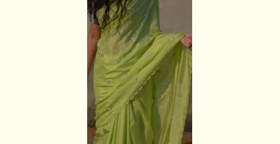 Shaahi ❂ Pure silk hand-embroidered Saree ❂ F