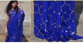 Shaahi ❂ Pure chiffon hand-embroidered saree ❂ H