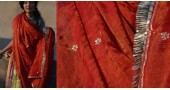 Shaahi ❂ Red & Gold tissue silk hand-embroidered Dupatta ❂ J