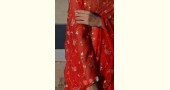 Shaahi ❂ Hand Embroidered Aari Jaal Red Chiffon Saree ❂ 13