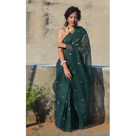 Shaahi ❂ Hand Embroidered Kota Doriya Saree ❂ 22