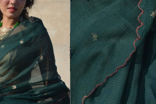 Shaahi ❂ Hand Embroidered Kota Doriya Saree ❂ 22