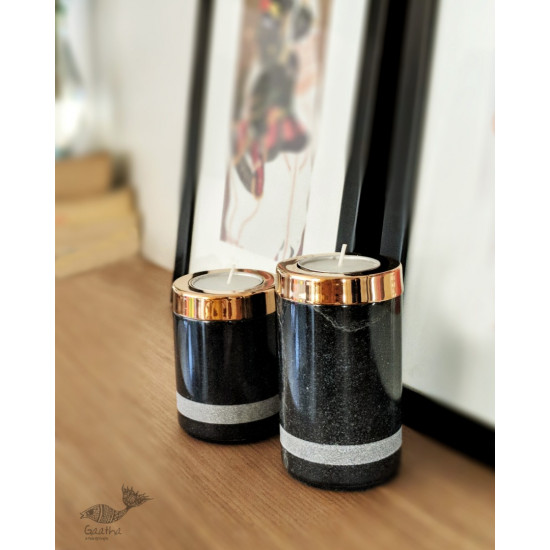 Yin Tealight Towers {set of two} ~ 10