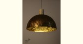 brass and wood Ceiling lamp