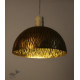 brass and wood Ceiling lamp