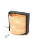 brass and wood table lamp